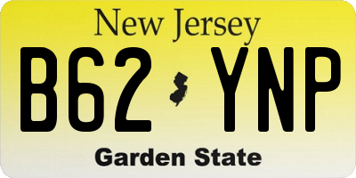 NJ license plate B62YNP