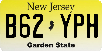 NJ license plate B62YPH