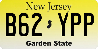 NJ license plate B62YPP