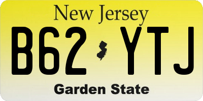 NJ license plate B62YTJ