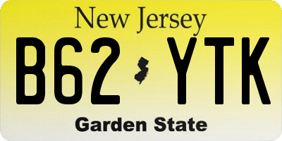 NJ license plate B62YTK
