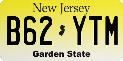 NJ license plate B62YTM