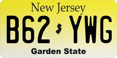 NJ license plate B62YWG
