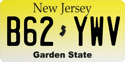 NJ license plate B62YWV