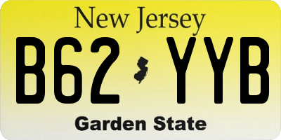 NJ license plate B62YYB