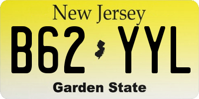 NJ license plate B62YYL