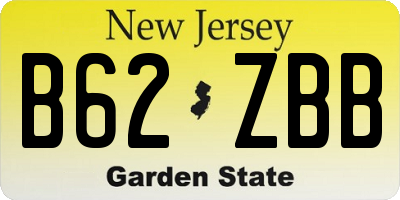 NJ license plate B62ZBB