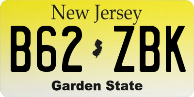 NJ license plate B62ZBK