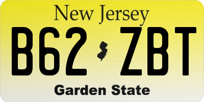 NJ license plate B62ZBT