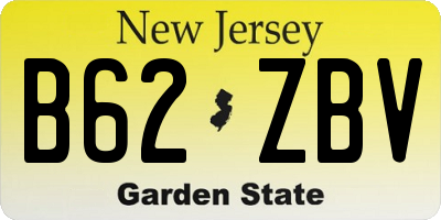 NJ license plate B62ZBV