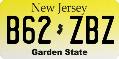 NJ license plate B62ZBZ