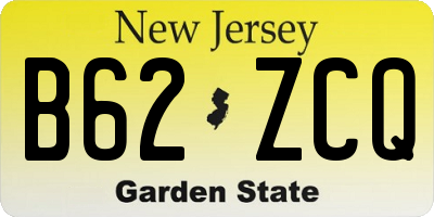 NJ license plate B62ZCQ