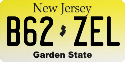 NJ license plate B62ZEL