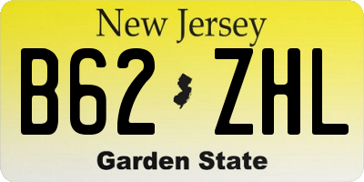 NJ license plate B62ZHL