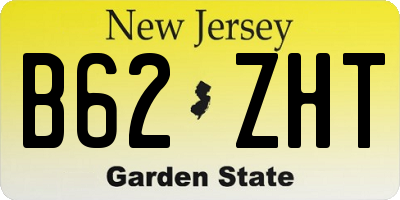 NJ license plate B62ZHT