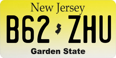 NJ license plate B62ZHU