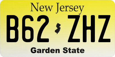NJ license plate B62ZHZ