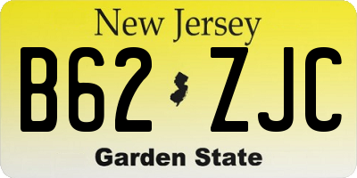 NJ license plate B62ZJC