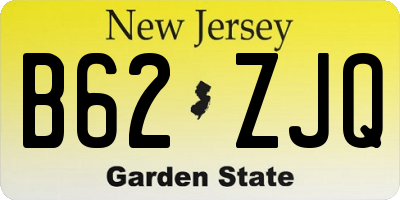 NJ license plate B62ZJQ
