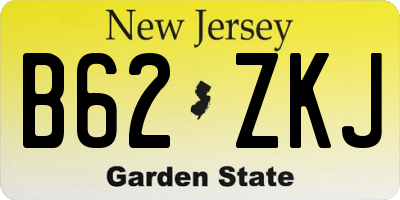NJ license plate B62ZKJ