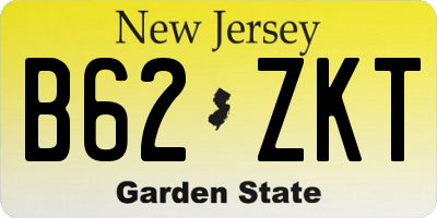 NJ license plate B62ZKT