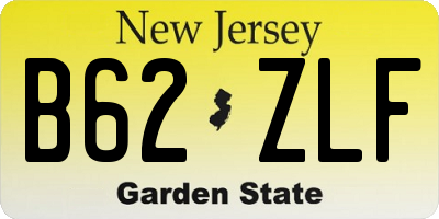 NJ license plate B62ZLF
