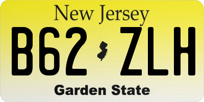 NJ license plate B62ZLH
