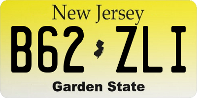 NJ license plate B62ZLI