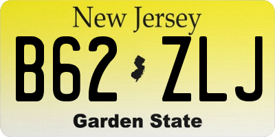 NJ license plate B62ZLJ