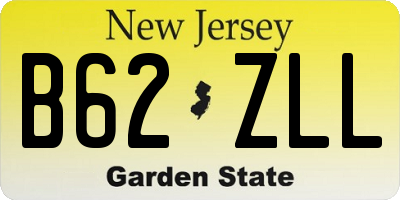 NJ license plate B62ZLL
