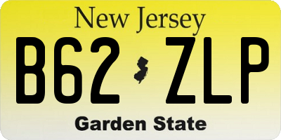 NJ license plate B62ZLP