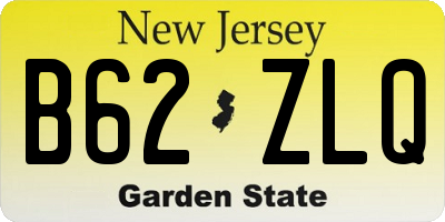 NJ license plate B62ZLQ
