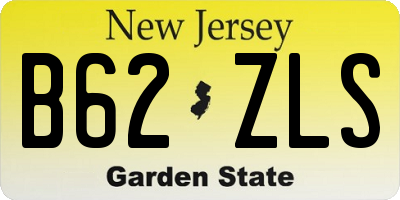 NJ license plate B62ZLS