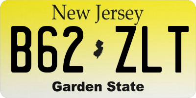 NJ license plate B62ZLT