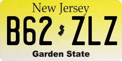 NJ license plate B62ZLZ