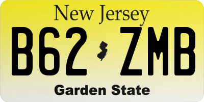 NJ license plate B62ZMB