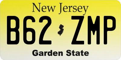NJ license plate B62ZMP