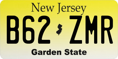 NJ license plate B62ZMR