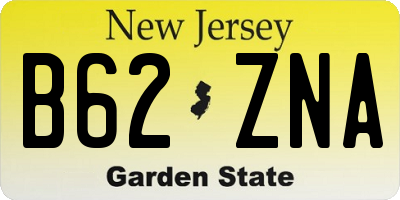 NJ license plate B62ZNA