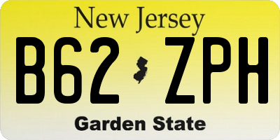 NJ license plate B62ZPH
