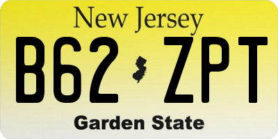 NJ license plate B62ZPT