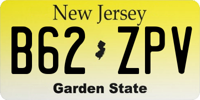 NJ license plate B62ZPV