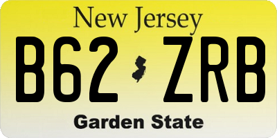 NJ license plate B62ZRB