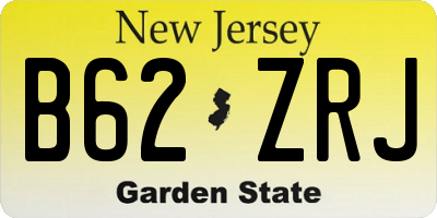 NJ license plate B62ZRJ