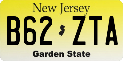 NJ license plate B62ZTA