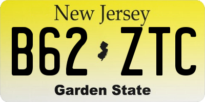 NJ license plate B62ZTC