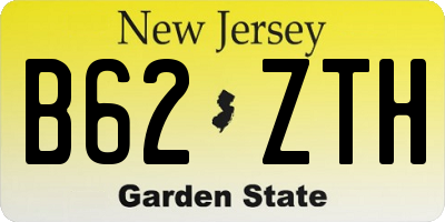 NJ license plate B62ZTH