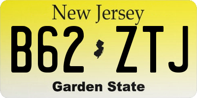 NJ license plate B62ZTJ