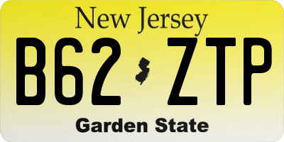 NJ license plate B62ZTP