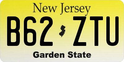 NJ license plate B62ZTU